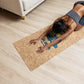 Yoga Mat 183 x 60 cm - 4 mm FSC Cork + Natural Rubber - BLUE &amp; GOLD