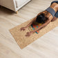Yoga Mat 183 x 60 cm - 4 mm FSC Cork + Natural Rubber - Green and Orange