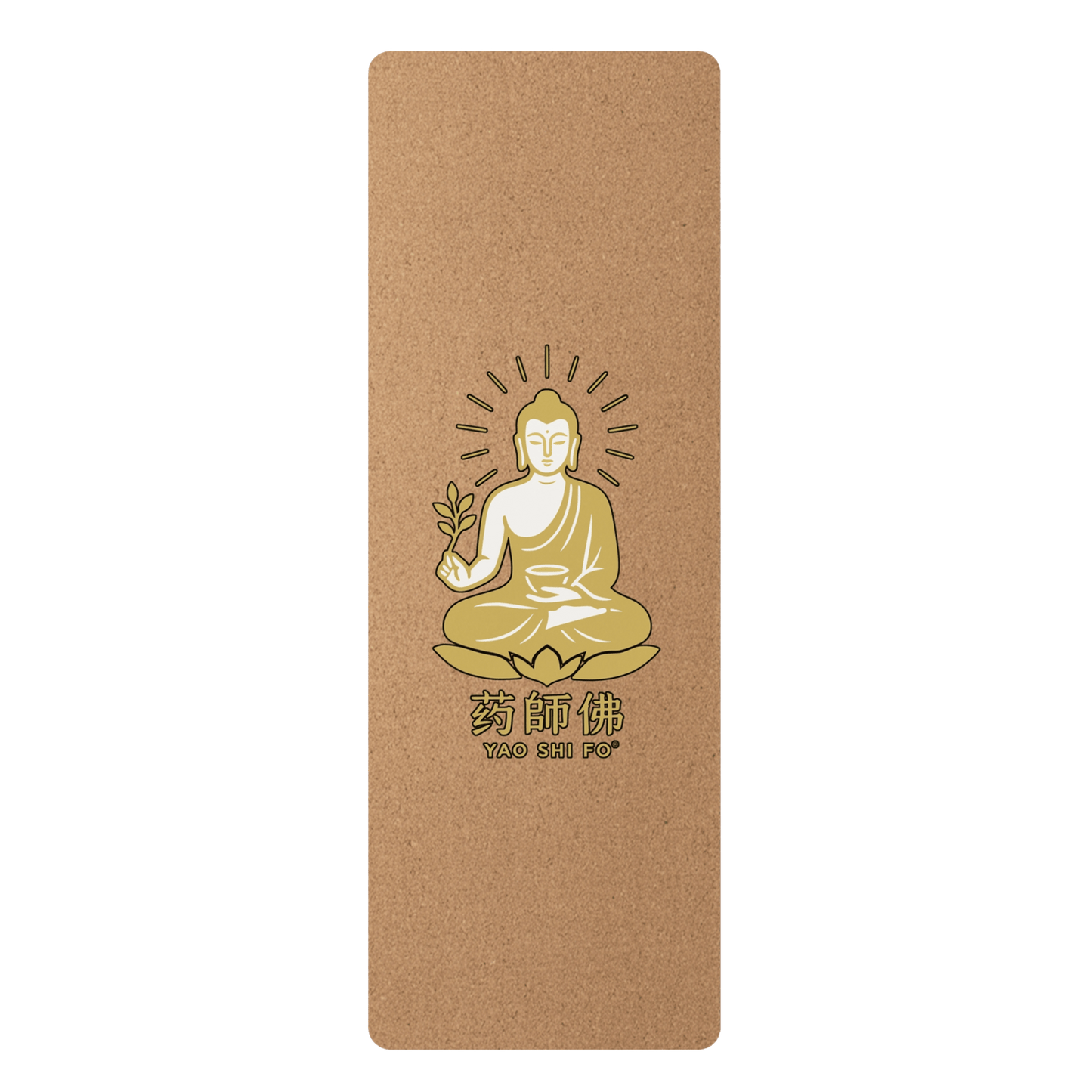 Tapis de yoga Eco 183 x 61 cm - 4mm liège FSC + caoutchouc naturel - YAO SHI FO