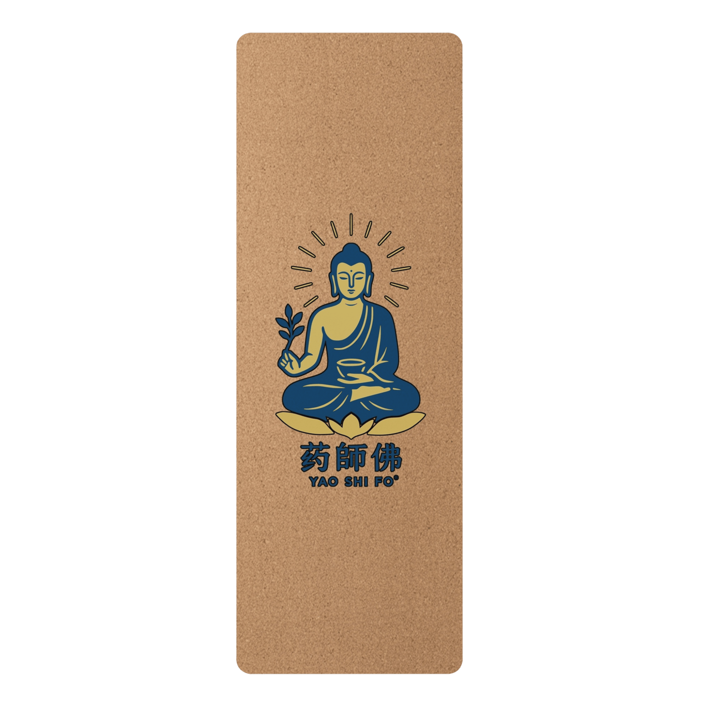 Tapis de yoga Eco 183 x 61 cm - 4mm liège FSC + caoutchouc naturel - YAO SHI FO