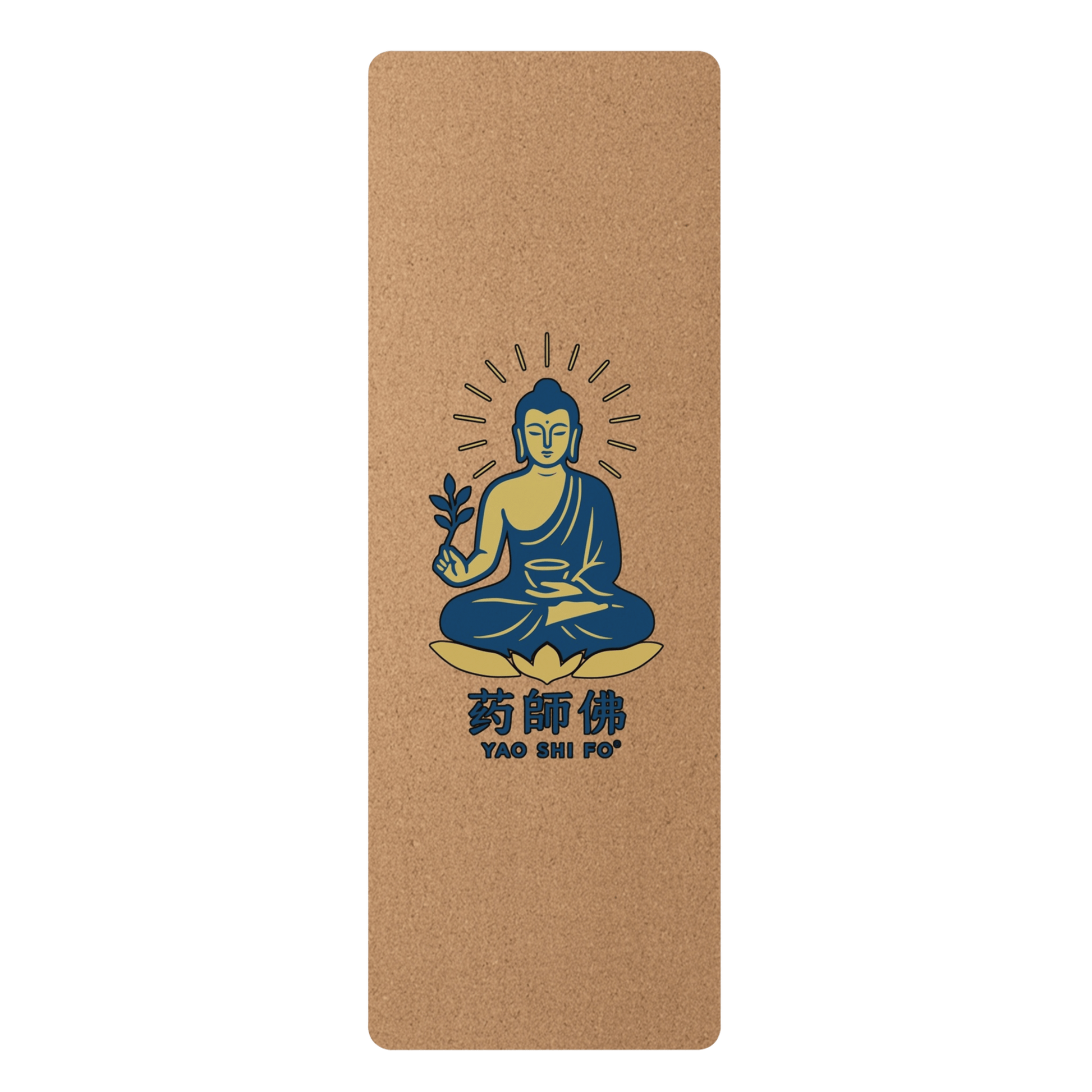 Tapis de yoga Eco 183 x 61 cm - 4mm liège FSC + caoutchouc naturel - YAO SHI FO