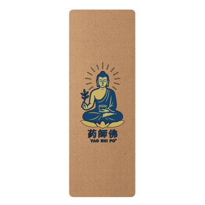Tapis de yoga Eco 183 x 61 cm - 4mm liège FSC + caoutchouc naturel - YAO SHI FO