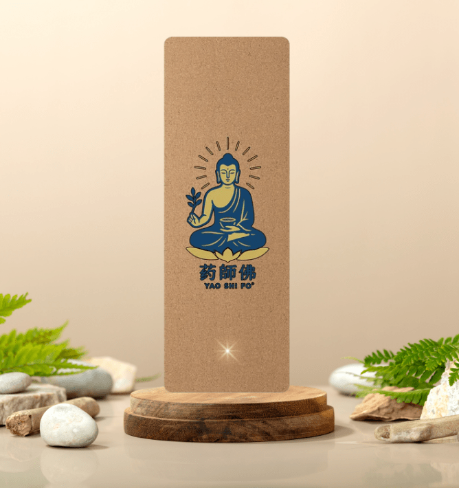 Tapis de yoga Eco 183 x 61 cm - 4mm liège FSC + caoutchouc naturel - YAO SHI FO