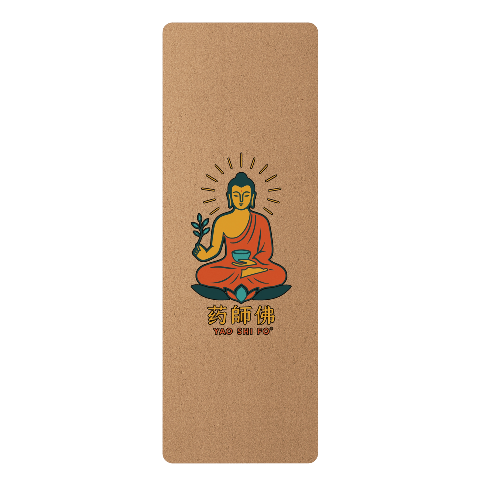 Tapis de yoga Eco 183 x 61 cm - 4mm liège FSC + caoutchouc naturel - YAO SHI FO