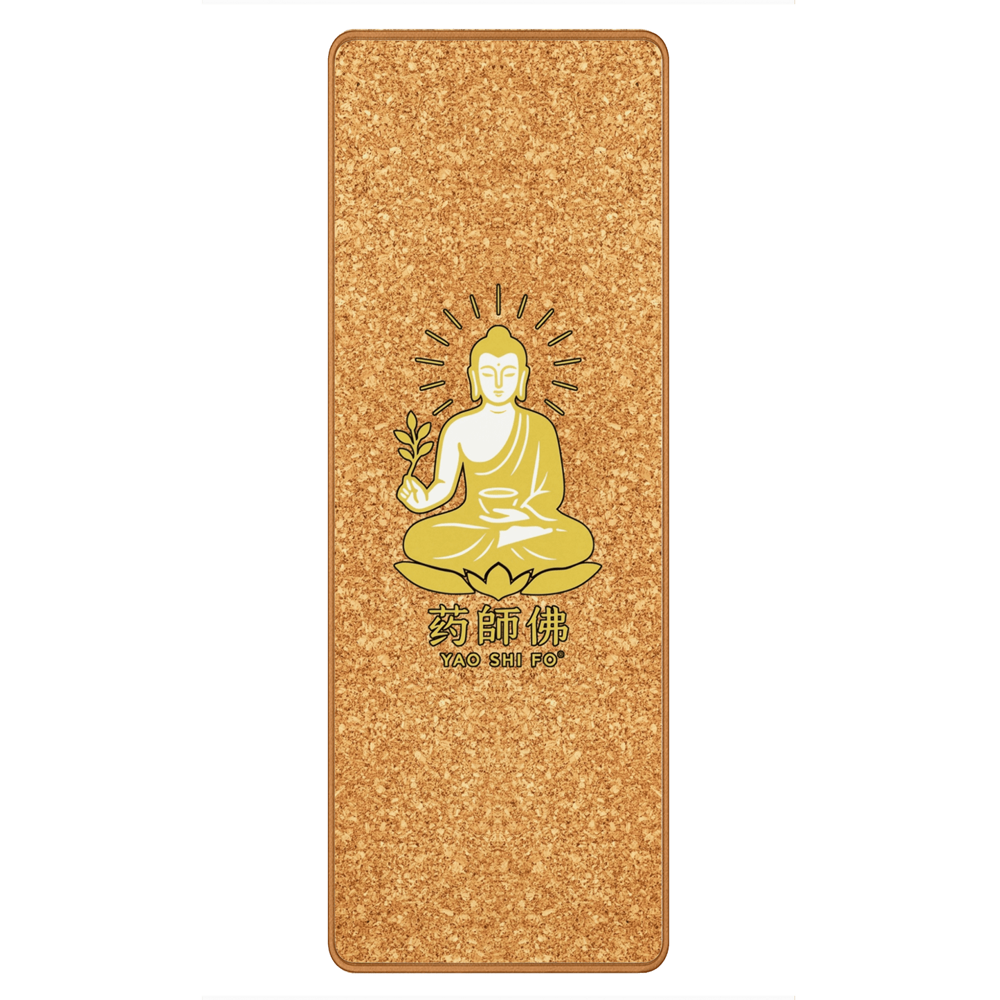 Tapis de yoga Premium 183 x 61 cm - 6mm liège FSC + caoutchouc naturel - YAO SHI FO